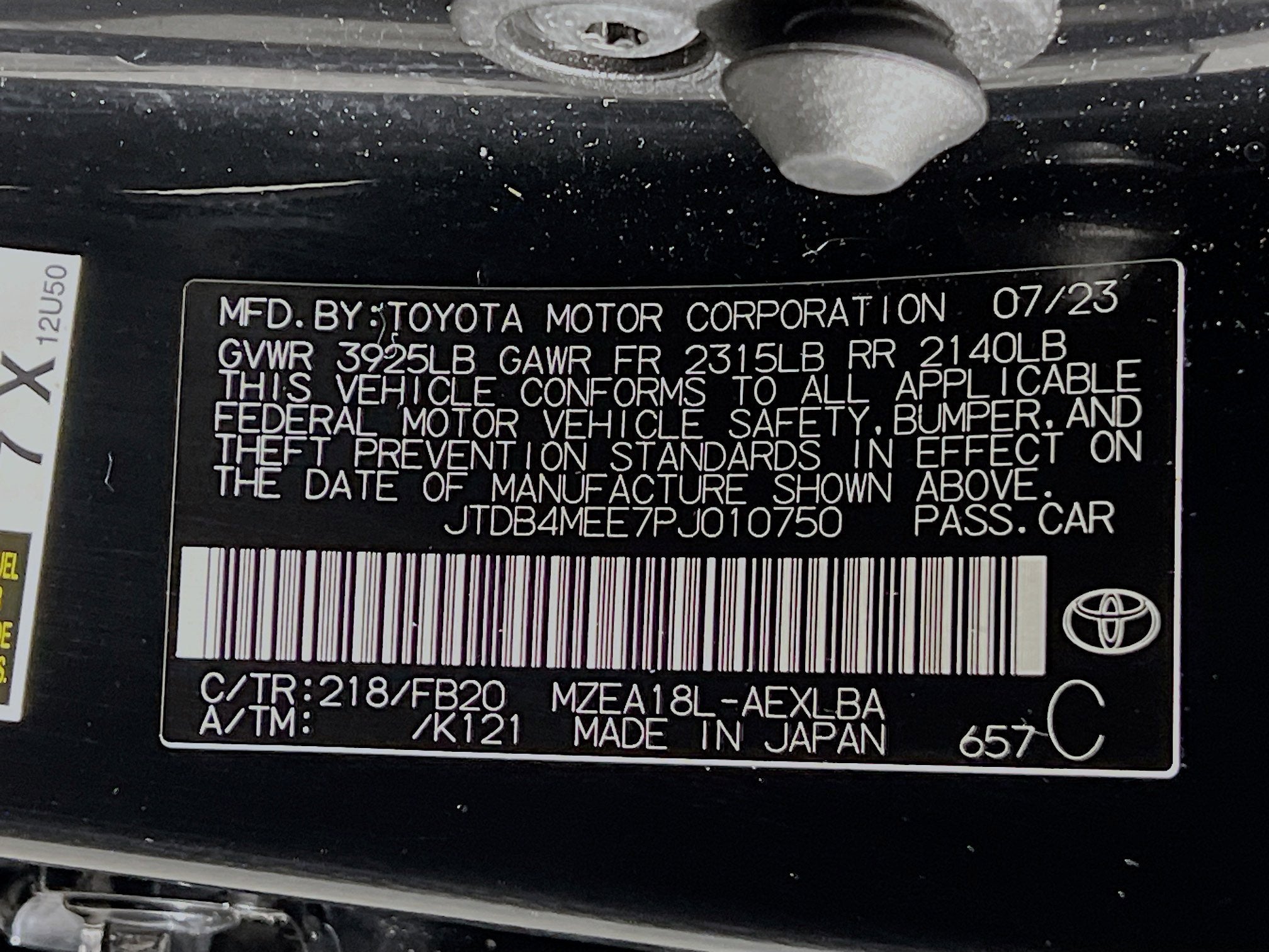 2023 Toyota Corolla LE