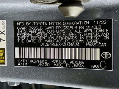 2023 Toyota Corolla LE