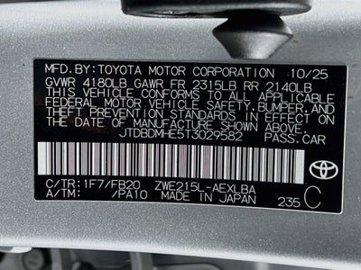 2026 Toyota Corolla Base