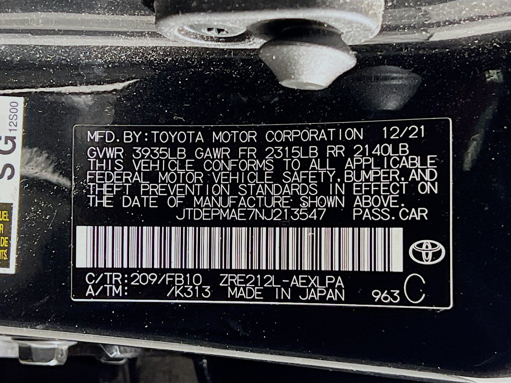 2022 Toyota Corolla LE