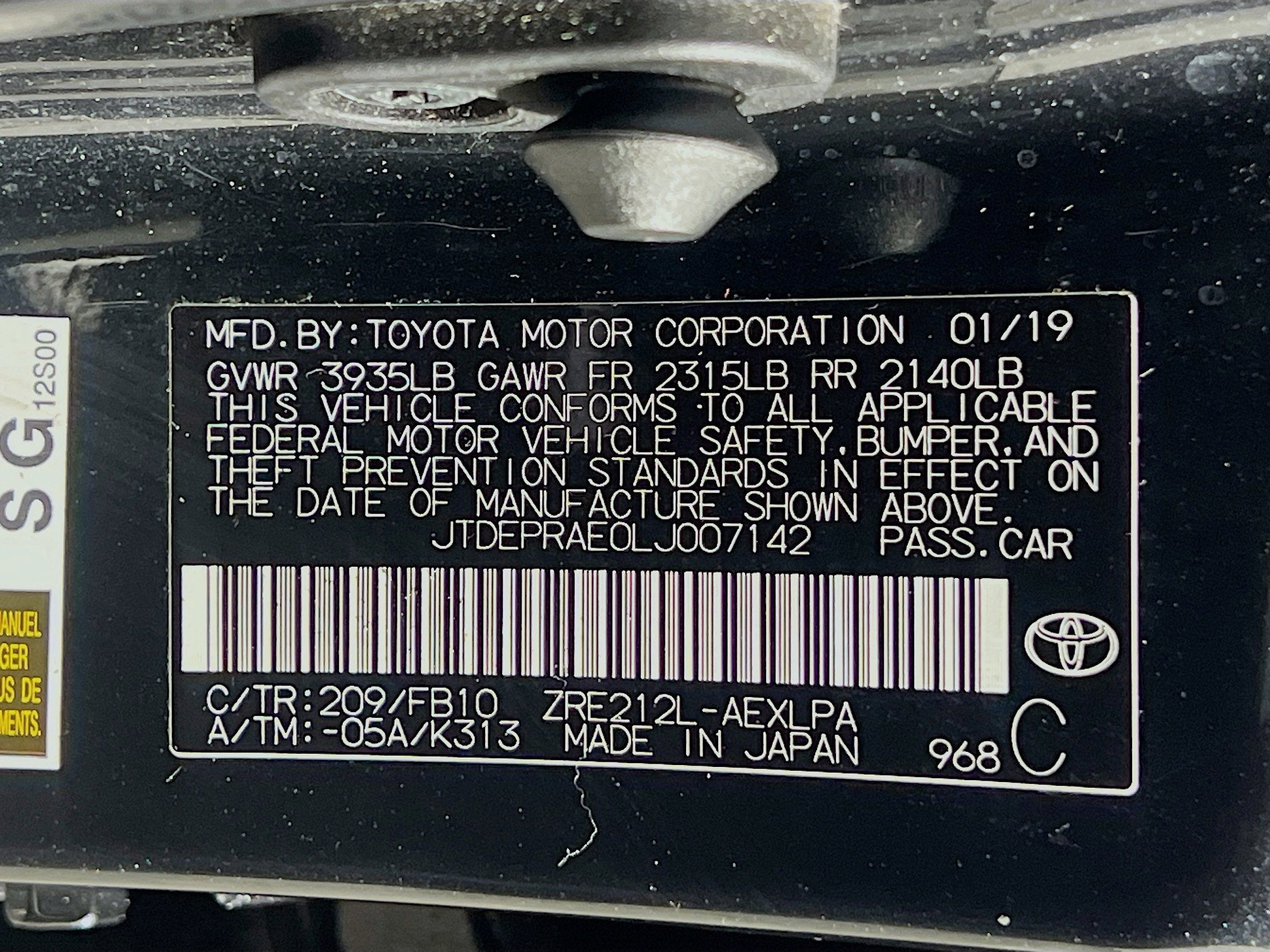 2020 Toyota Corolla LE