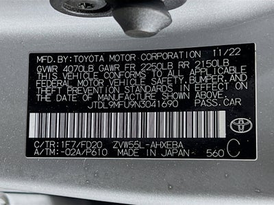 2022 Toyota Prius LE