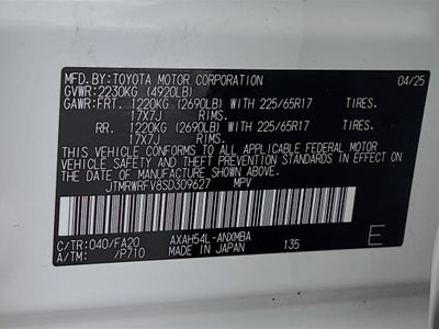 2025 Toyota RAV4 Hybrid XLE