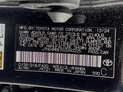 2025 Toyota Corolla Hatchback SE