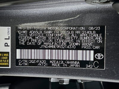 2024 Toyota Corolla Hatchback Base