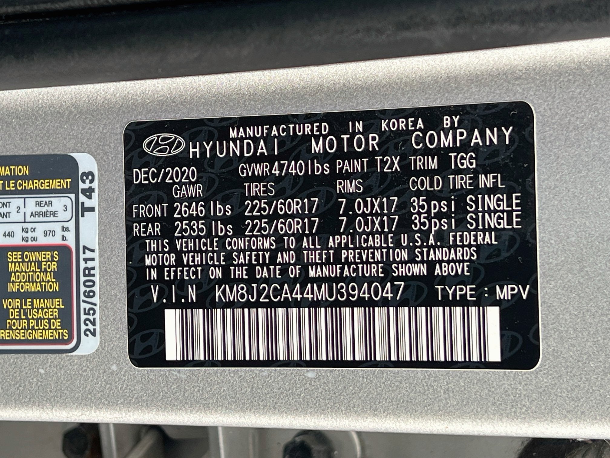2021 Hyundai Tucson SE