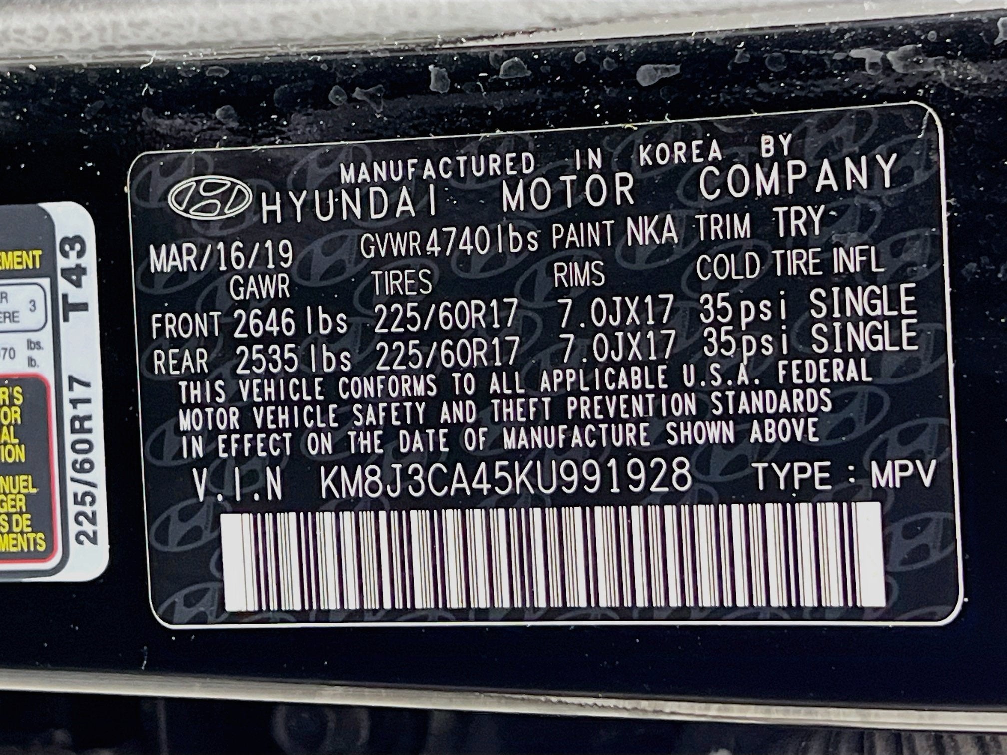 2019 Hyundai Tucson Value