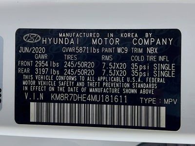 2021 Hyundai Palisade Calligraphy