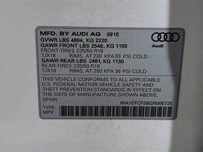 2016 Audi Q3 Premium Plus