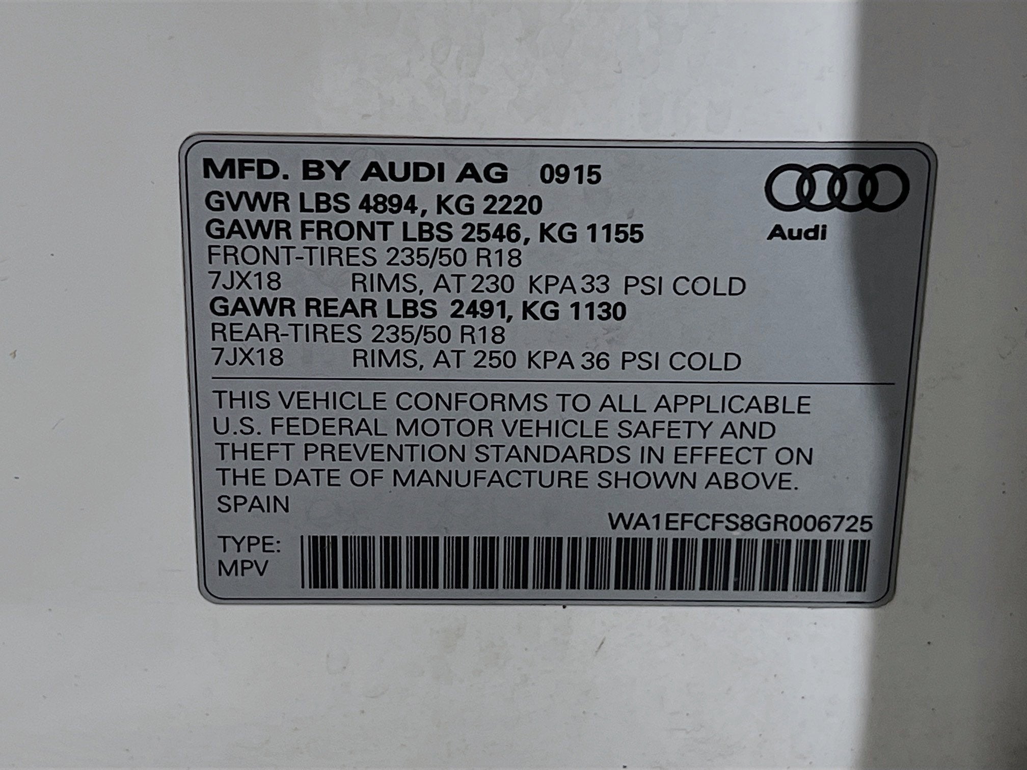 2016 Audi Q3 Premium Plus