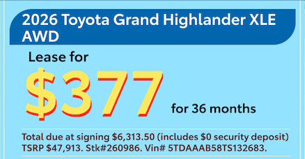 2026 Toyota Grand Highlander XLE AWD