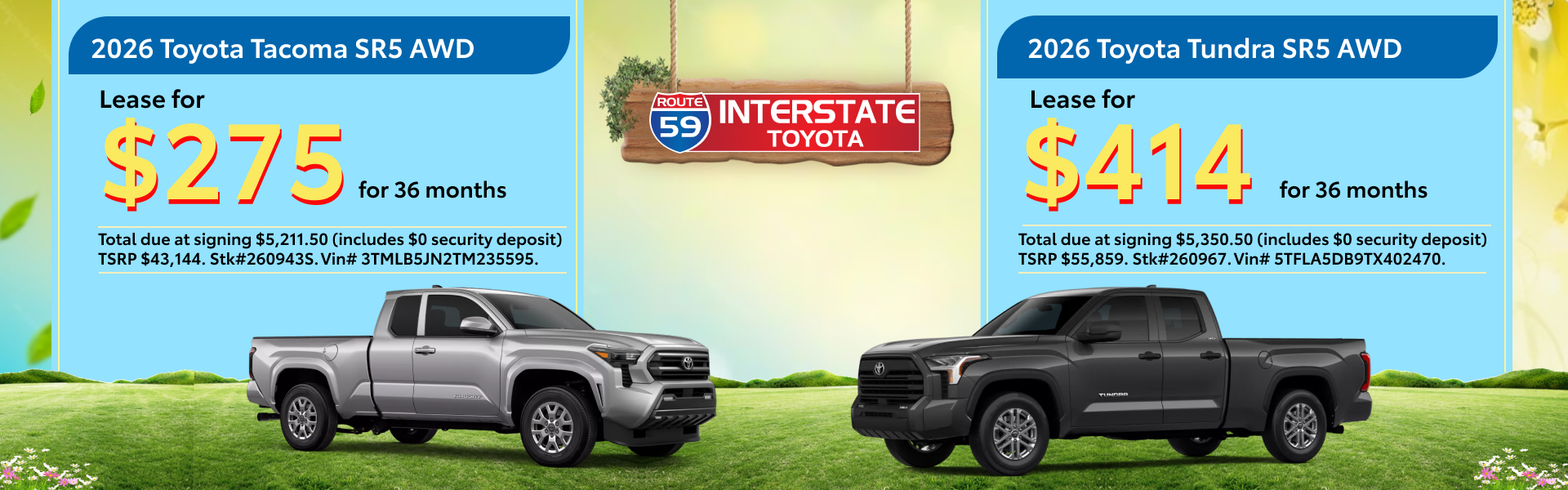 2026 Toyota Tacoma + Tundra