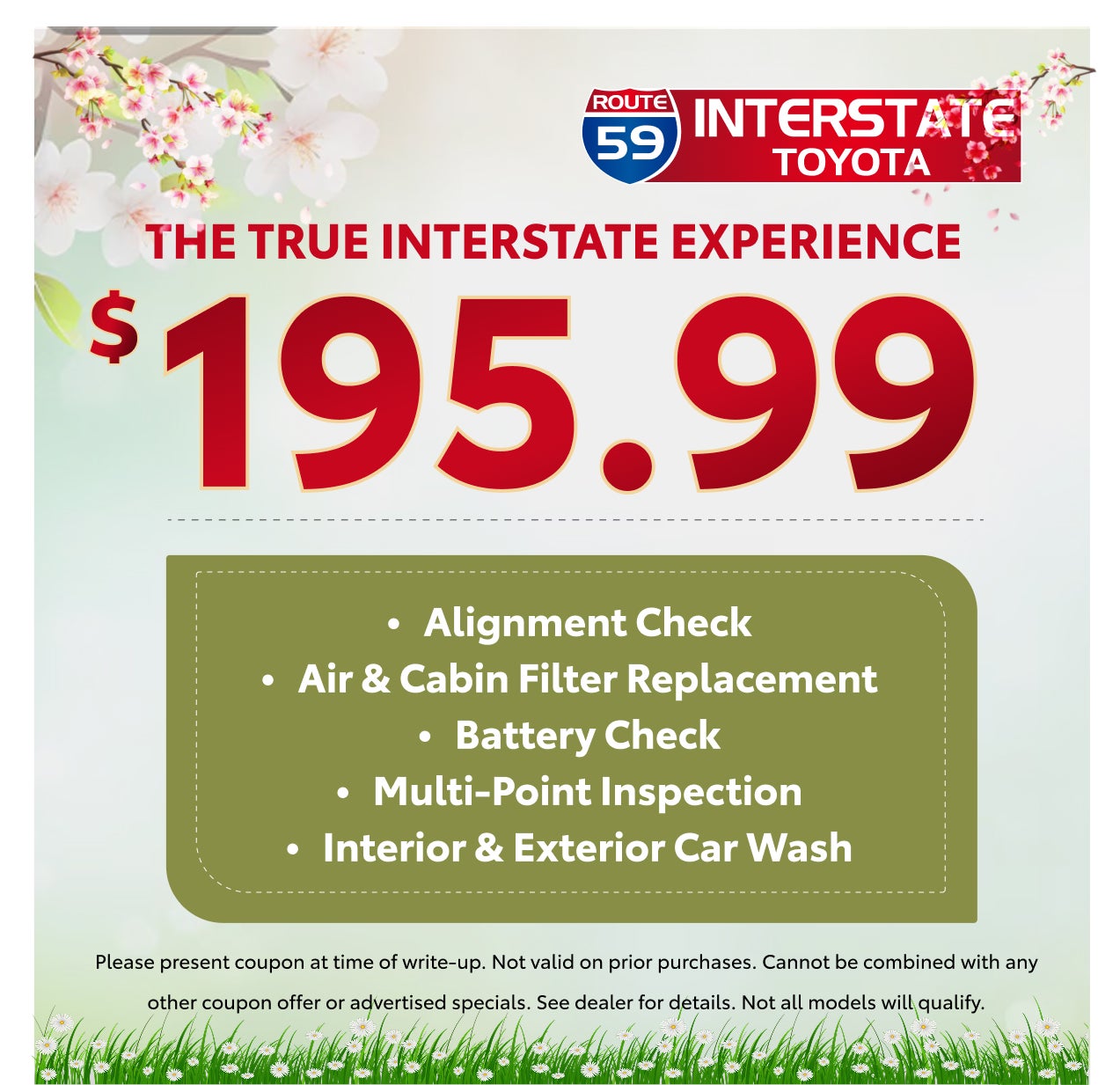 $195.99 THE TRUE INTERSTATE EXPERIENCE