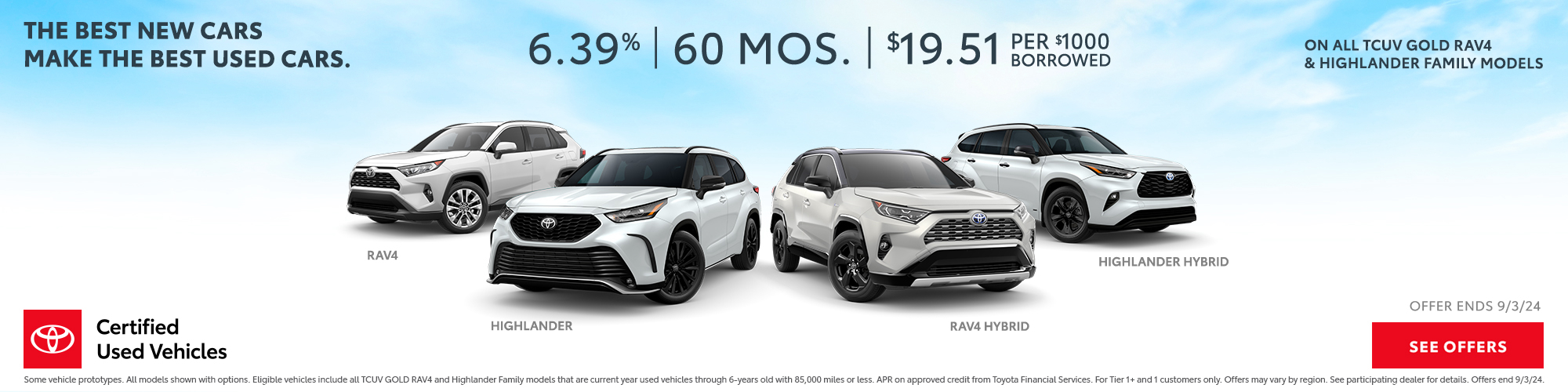 Search New Toyota RAV4 and Highlander Vehicles