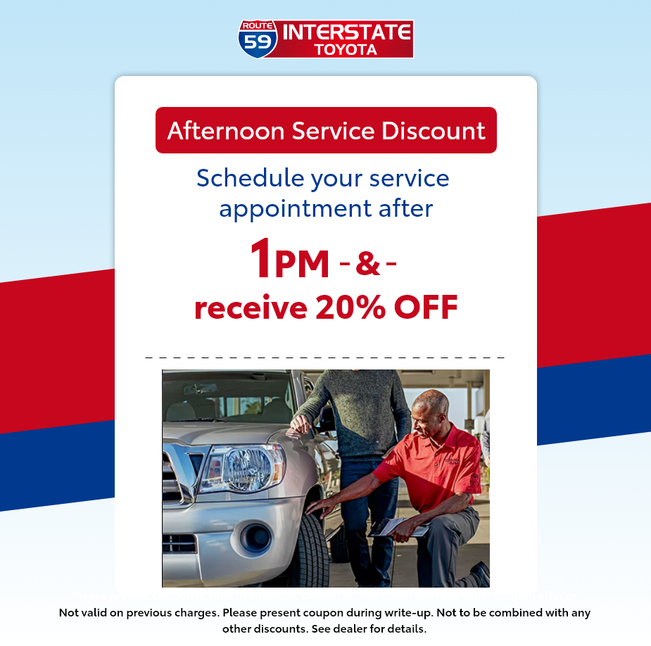 AFTERNOON SERVICE DISCOUNT