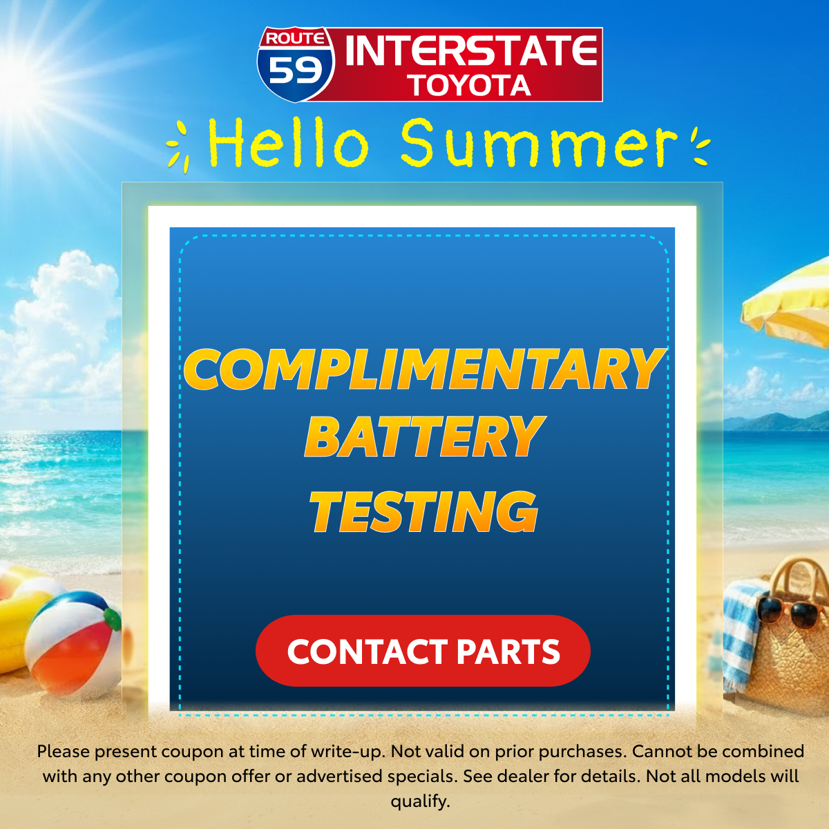 COMPLIMENTARY BATTERY TESTING