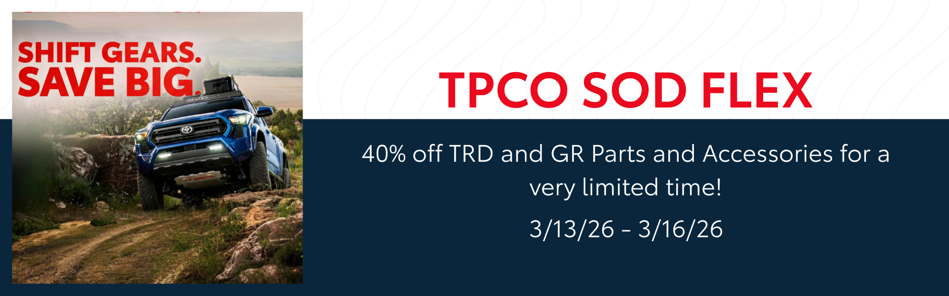 TPCO SOD FLEX OFFER