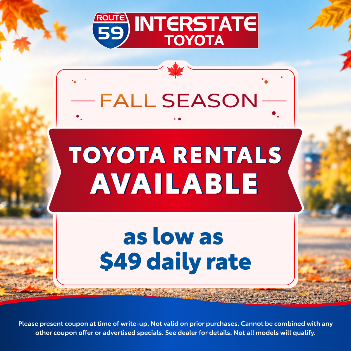 Toyota Rentals Available